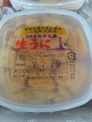 キタムラサキウニ（塩水）10入約1kg(沿岸)